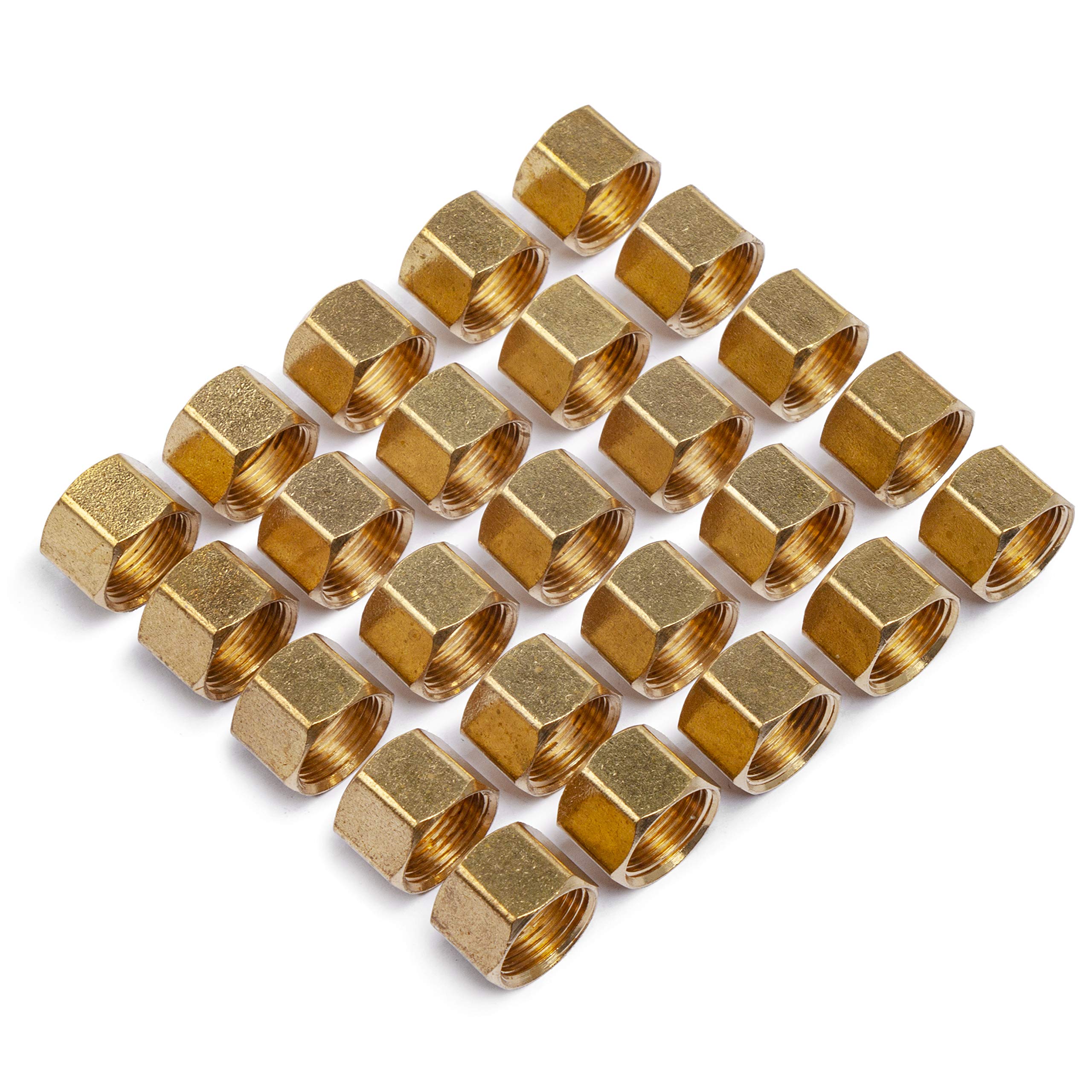 Generic 3/8" Brass Compression Nut,BRASS COMPRESSION FITTING(Pack of 25 )