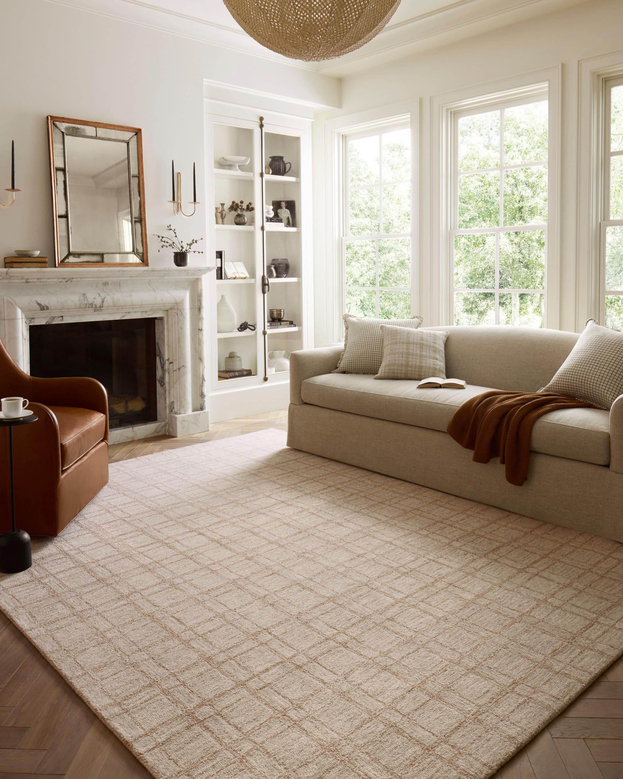 Photo 1 of *** STAINED/DIRTY FROM TRANSPORT***Loloi Chris Loves Julia Polly Collection POL-10 Khaki/Sand 9'-3" x 13' Area Rug
