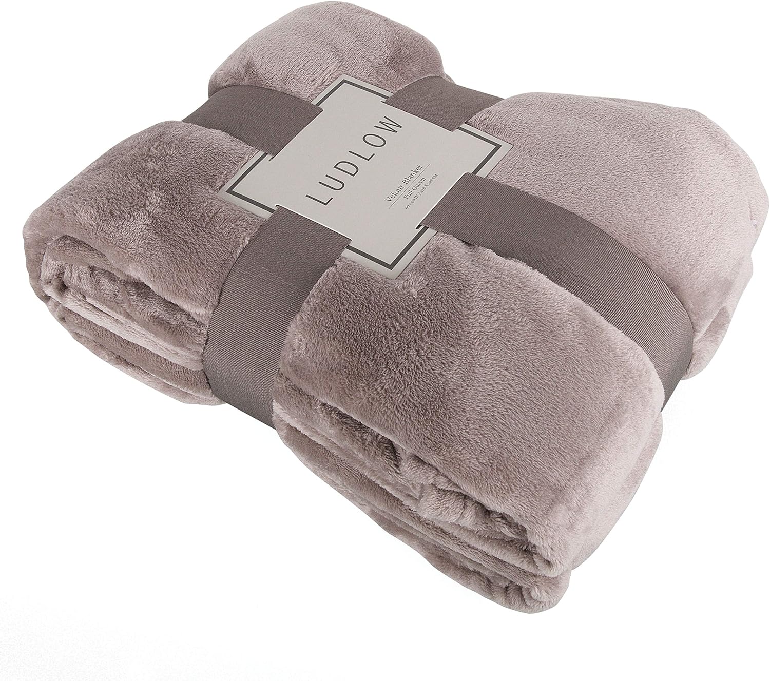 Northpoint Trading Inc. Luxurious Taupe Velour Blanket