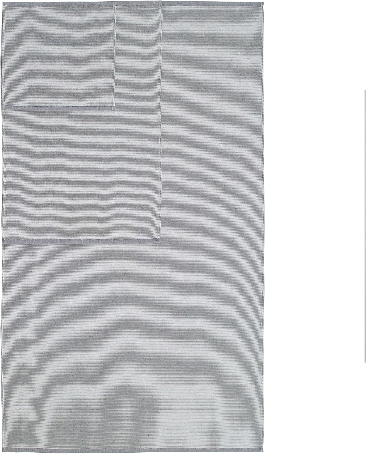  Brand – Rivet Casual Striped 100% Cotton Bath Towel, Hand Towel, and Washcloth, Blue: Home & Kitchen