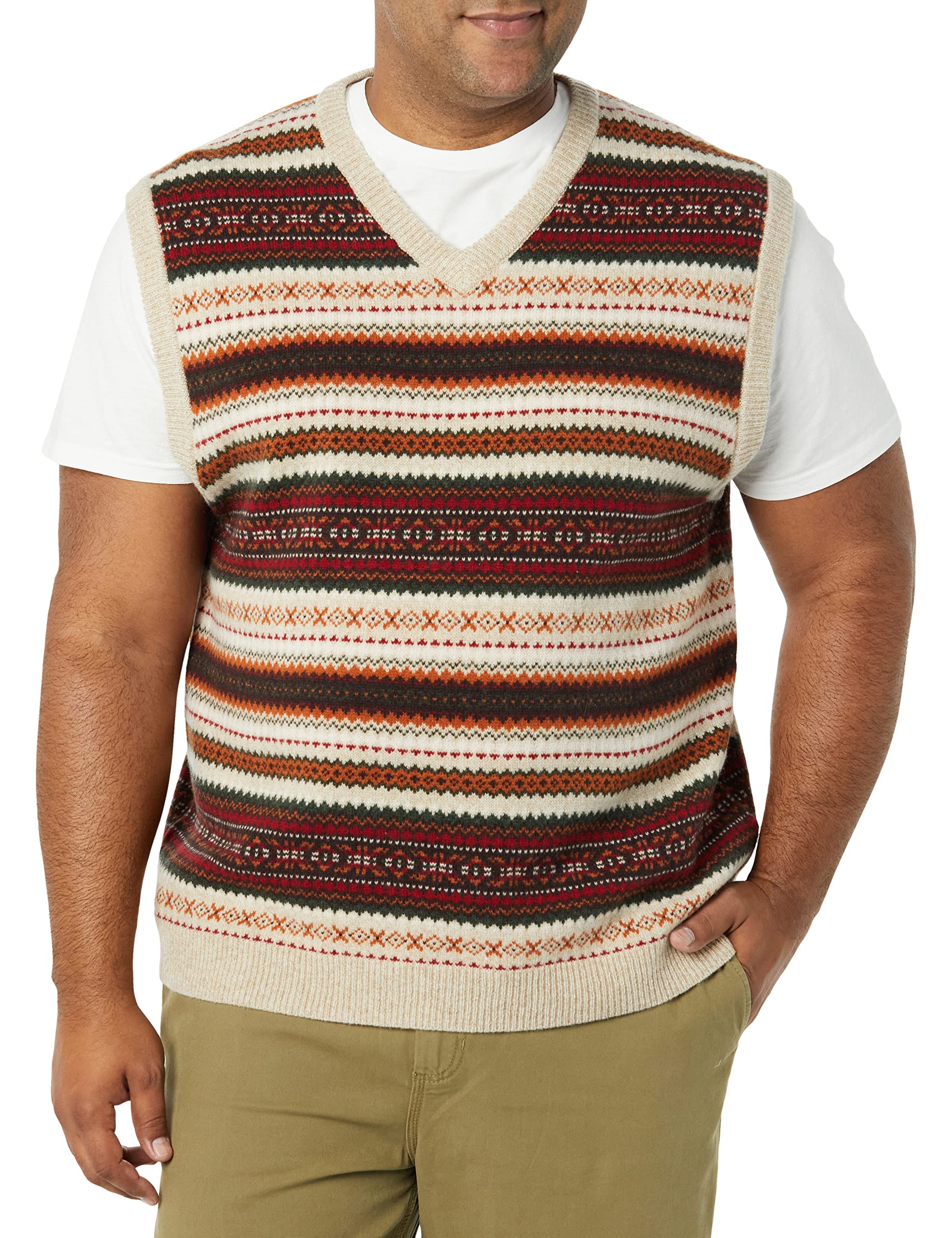 Amazon Essentials Men's Lambs Wool Sweater Vest