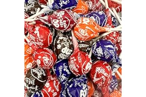 FUSION SWEETS AND SNACKS Tootsie Roll Pops - Candy Fruit Flavors with Chocolate Tootsie Roll Center - 1 Pound Bulk Bag - Assorted Individually Wrapped Tootsie Pops Lollipops Holiday Candy (Approx 22 Count)