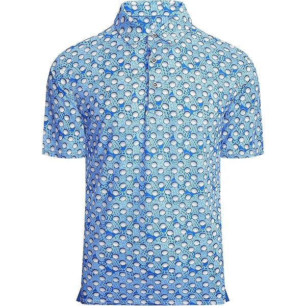 SAMERM Mens Golf Shirt Moisture Wicking Quick Dry Short