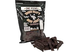 Bronco Billy's Beef Jerky Hickory Smoked Old Country One Pound Resealable Bag