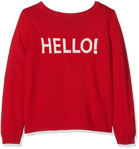 maglione rosso bambina