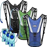 3 Pack Hydration Backpack with 2l Water Bladder,Hydration Pack with Bladder Hiking Running Cycling Biking Water Backpack Bag for Men and Women