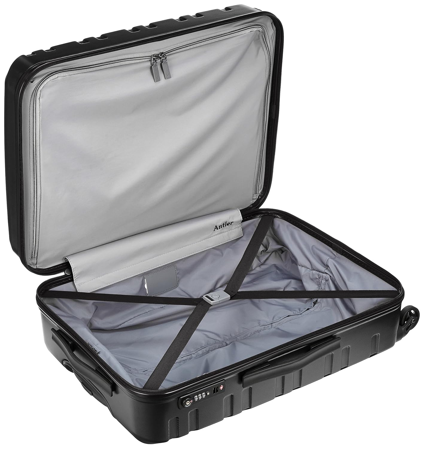 受注生産品 軽量スーツケース Antler アントラー Prism B01h1ivjgc チャコールグレー 3 1kg 57l スーツケース Amro Asia Org