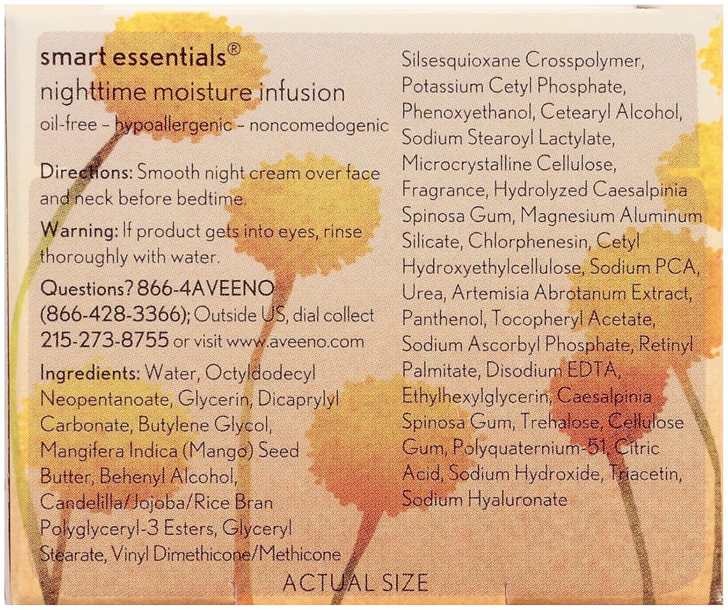 aveeno smart essentials nighttime moisture infusion