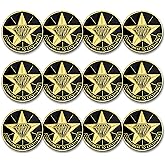 SHOP AWARDS AND GIFTS Star Performer Lapel Pins for Students, Appreciation, Reward, School, Employee Recognition, Bulk Pack of 12, Poly Bagged, 3/4 Inch