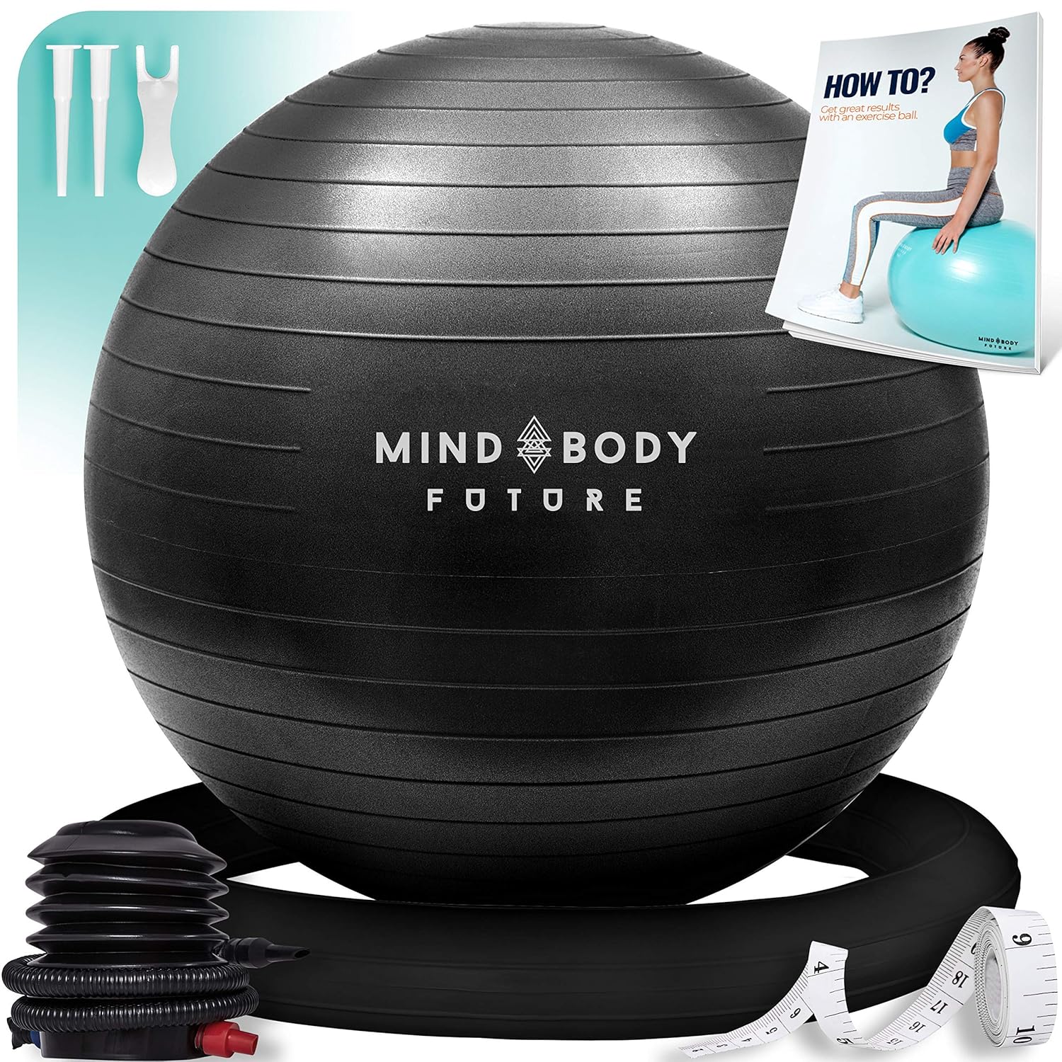 Buy Exercise Ball Chair Yoga Ball & Stability Ring. for Pregnancy, Balance, Pilates or