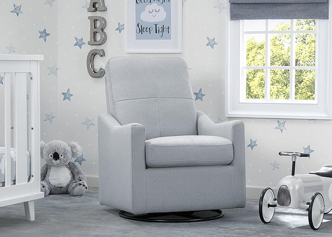 delta children kenwood slim nursery glider swivel rocker chair