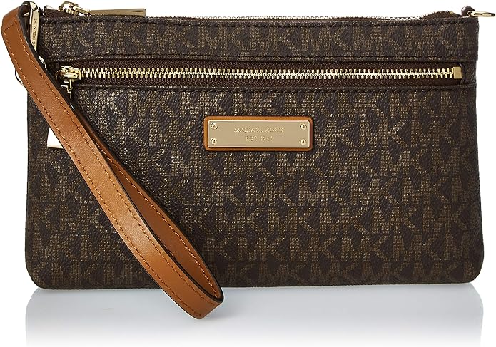 michael kors large wristlet vanilla