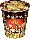 明星 中華三昧タテ型 赤坂榮林 酸辣湯麺 66g&times;12個