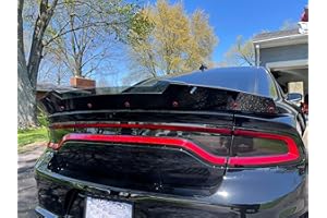 PSDesigns V3 2 Layer Wickerbill Spoiler Compatible with 2015-2023 Charger fits SRT Hellcat Scat Pack modles with RivNut Tool Included