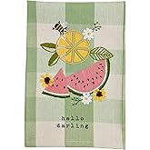 Mud Pie Hello Embroidered Towel; 21" x 14"