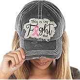 Funky Junque Breast Cancer Awareness Hat – Pink Ribbon Baseball Caps for Women & Men, Survivor Gift, Support Hope Hats