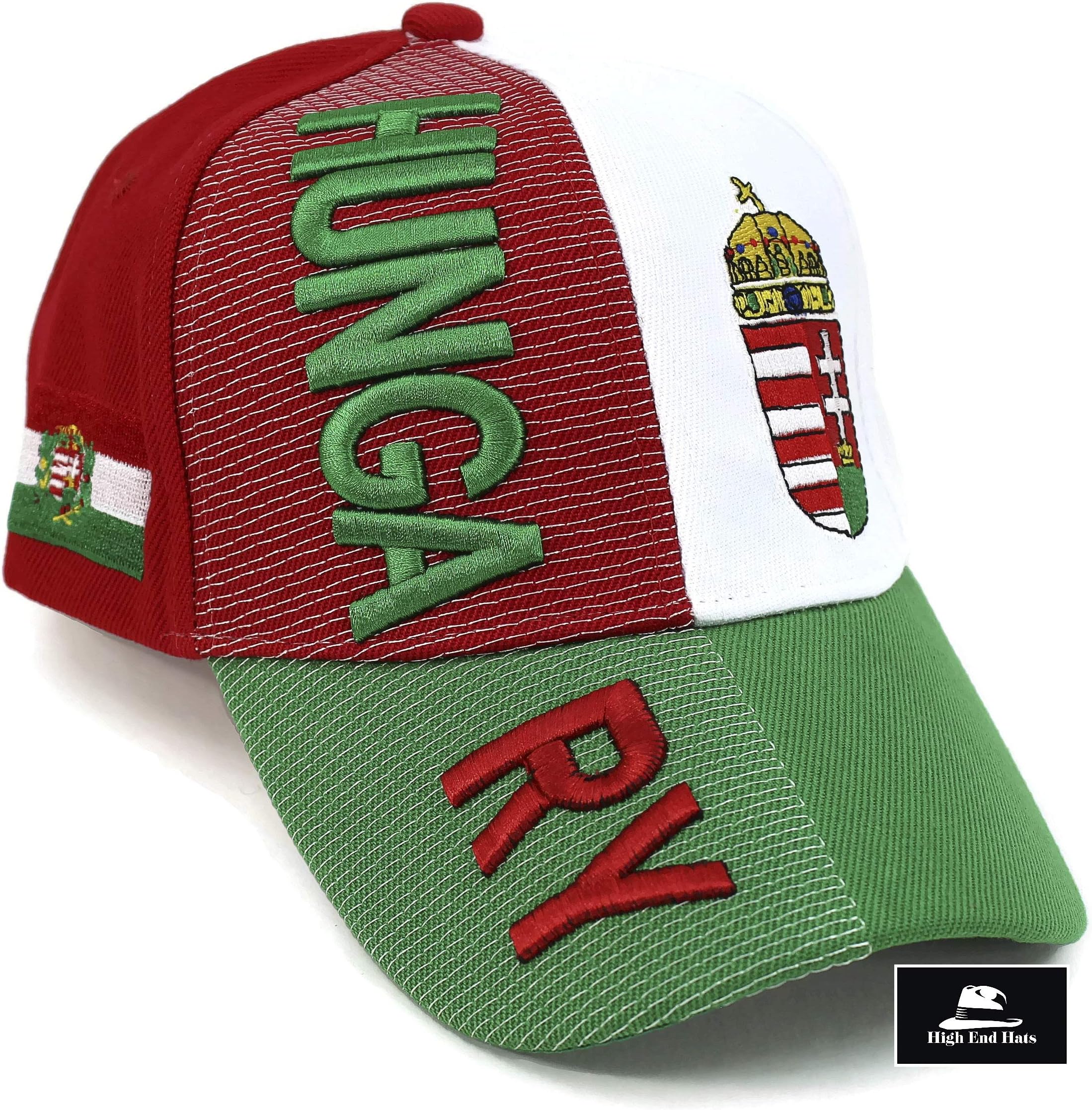 “Nations of Europe Hat Collection” 3D Embroidered Adjustable Baseball Cap