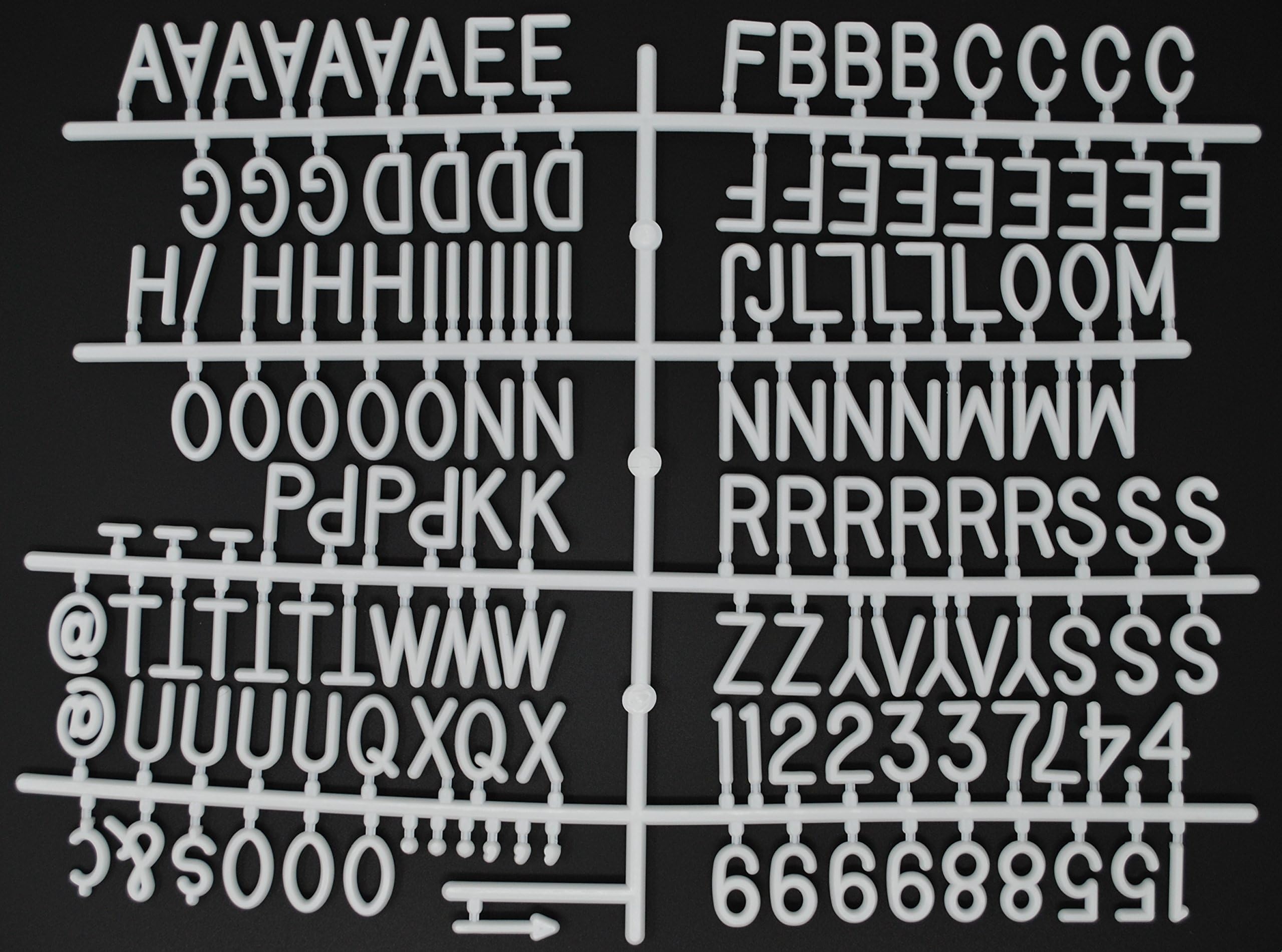 Letter Board Letters by Momentum Home | 150 Extra White Letters | Fits Our Momentum Home Felt Letter Boards | Note: This Product is for The Letters ONLY NOT for The Felt Board