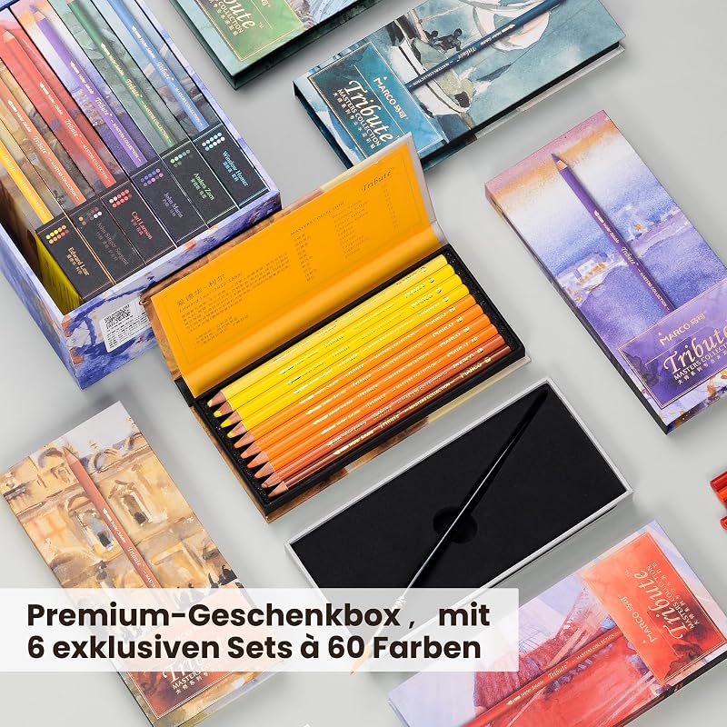 Erwachsenen-Buntstifte zum Ausmalen (Ölbasierende, 60 Farben)