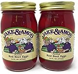 Jake & Amos - Pickled Red Beet Eggs / 2 - 16 Oz. Jars