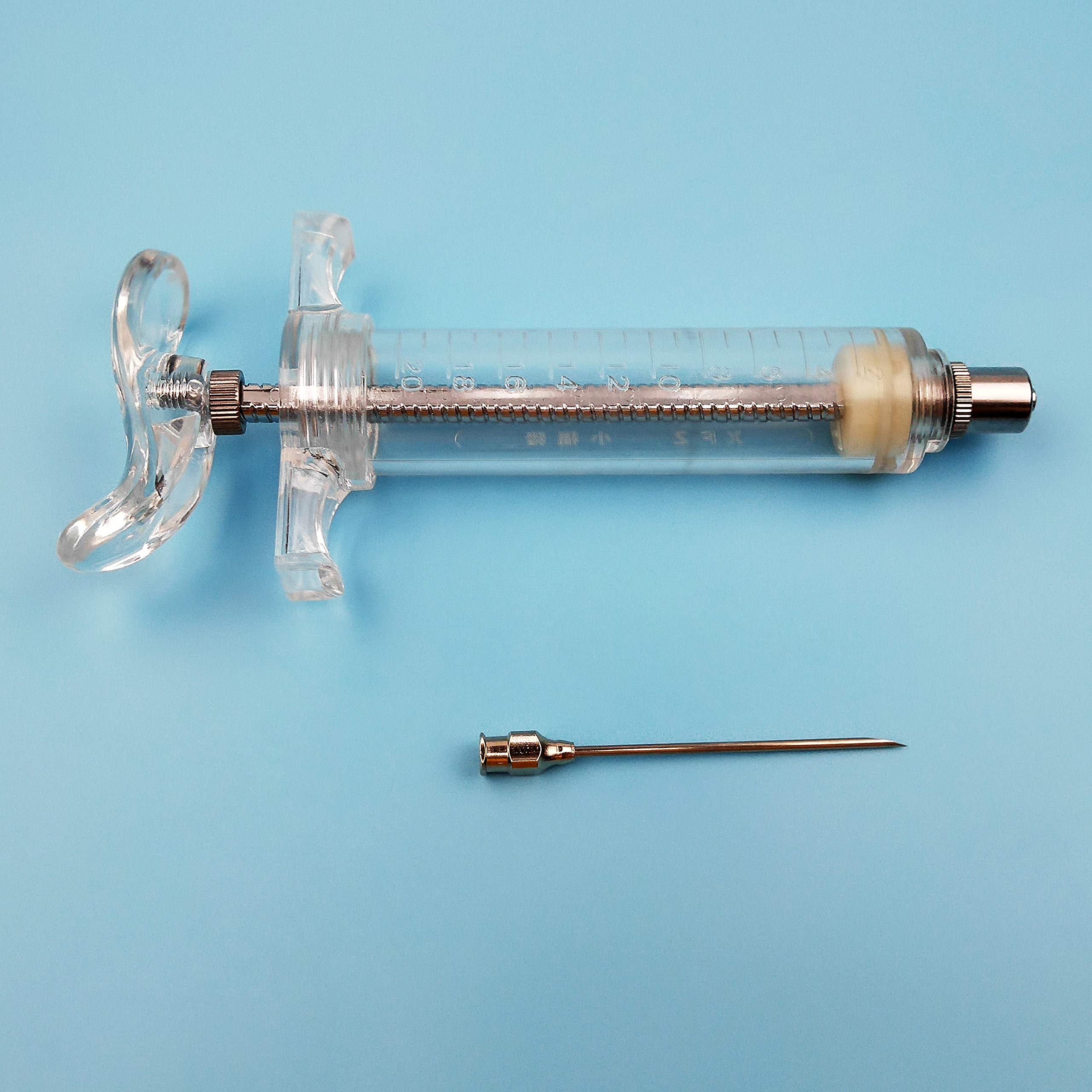 Syringe Injector 20ml Syringe with Stainless Steel Needles, Spice