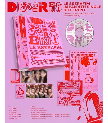 Amazon.com: LE SSERAFIM - 5th Mini Album [HOT] Vol.3 + [Extra