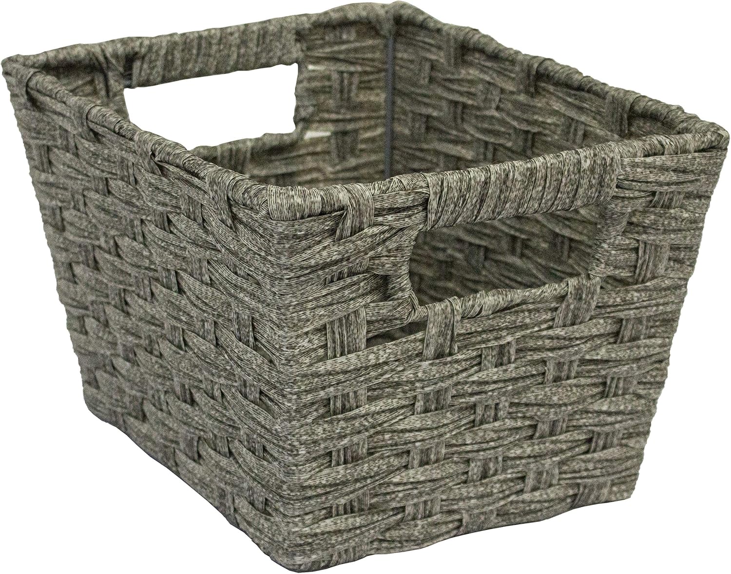 OneDesign Storage Bin (Single Basket) ExtraLarge Woven Wicker Rattan Basket; Grey