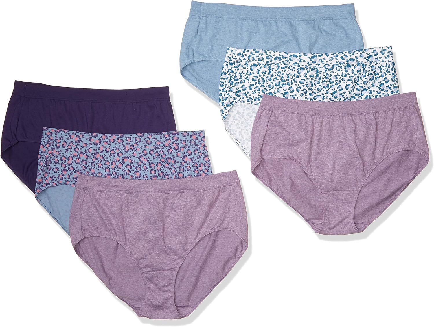 JUST MY SIZE Women's Plus Size Cool Comfort Ultra Soft Brief 6-Pack at  Women’s Clothing store