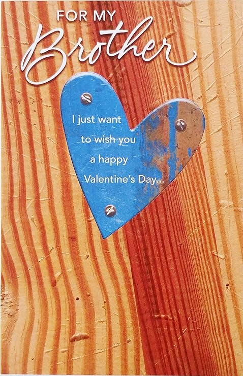 Amazon Com Happy Valentine S Day Greeting Card To Brother I