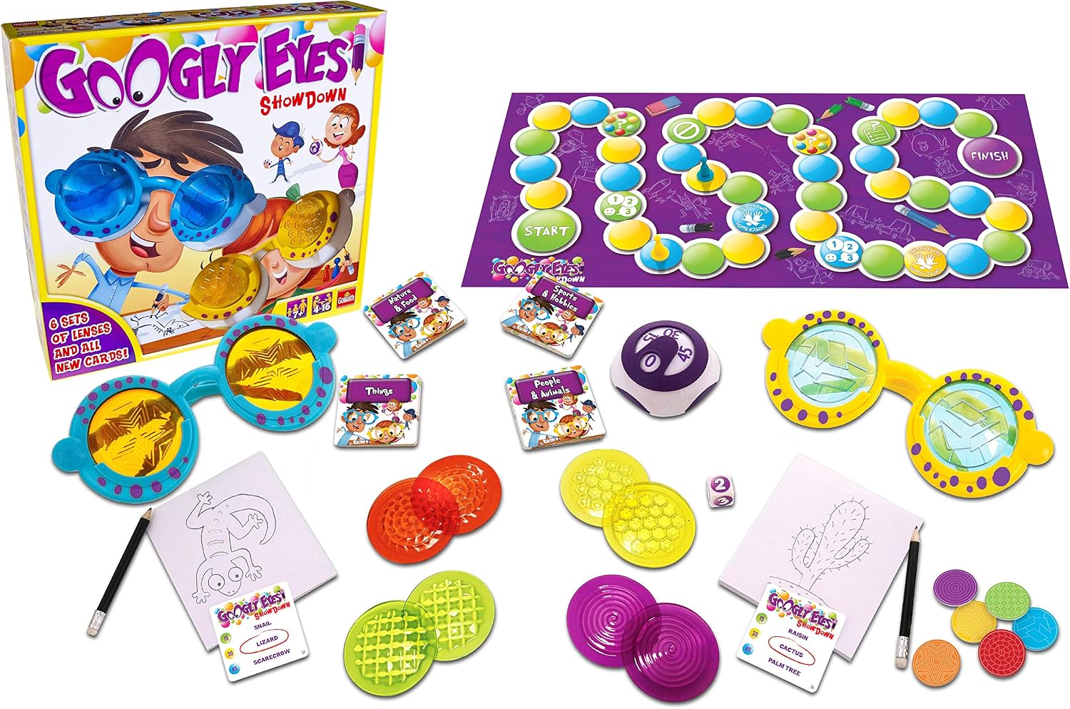 Googly Eyes Showdown: The Family Vision Distorting Drawing Game, Multicolor, OSFA - Image 3