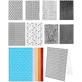 FIVEIZERO 8 Pcs Vintage Embossing Folders for Embossing Machine, 5.8 x 4.1 Inch Paper Card Embossing Templates, Antique Lace &amp; Damask Pattern for Card Making, Scrapbook, Photo Album &amp; DIY Crafts