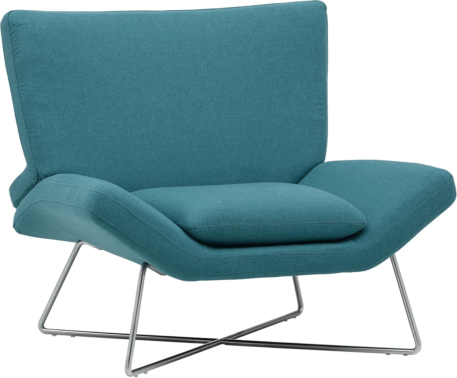  Brand – Rivet Farr Lotus Accent Chair, Felt Grey: Kitchen & Dining