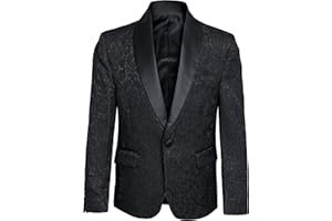 KING FORMAL WEAR Boys Premium Paisley Patterned and Solid Shawl Lapel Tuxedos - Many Colors