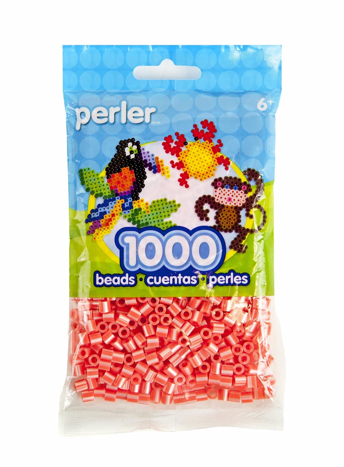 Mini Perler Beads Perler Beads 1000pcs (Black/White Striped