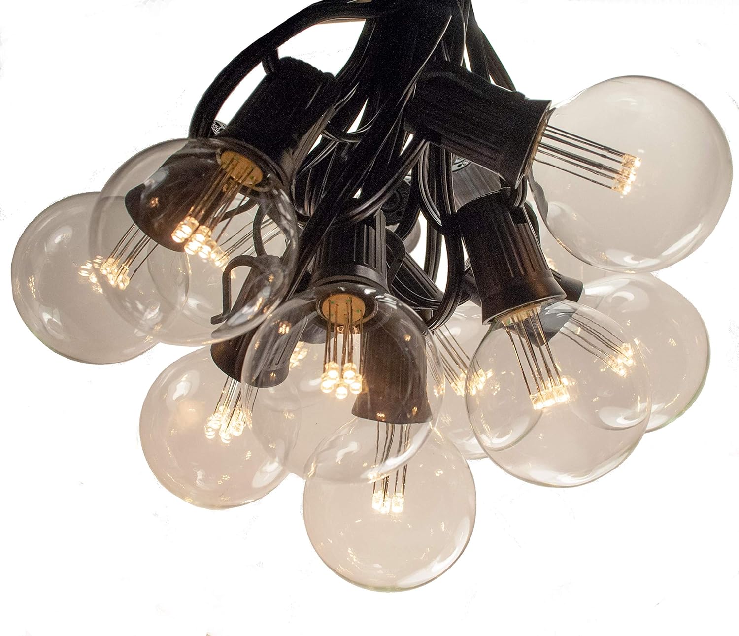 100 Foot G50 Led String Lights Led G50 2 Inch 0 6 Watt Bulbs