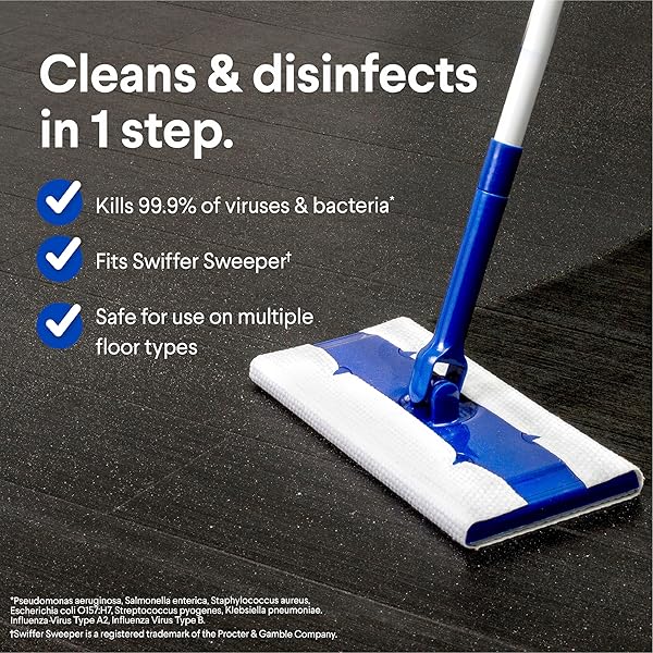 CLOROX SCENTIVA DISINFECTING WET MOPPING CLOTHS, COCONUT AND WATERLILY, 24 REFILLS (PACK MAY VARY)