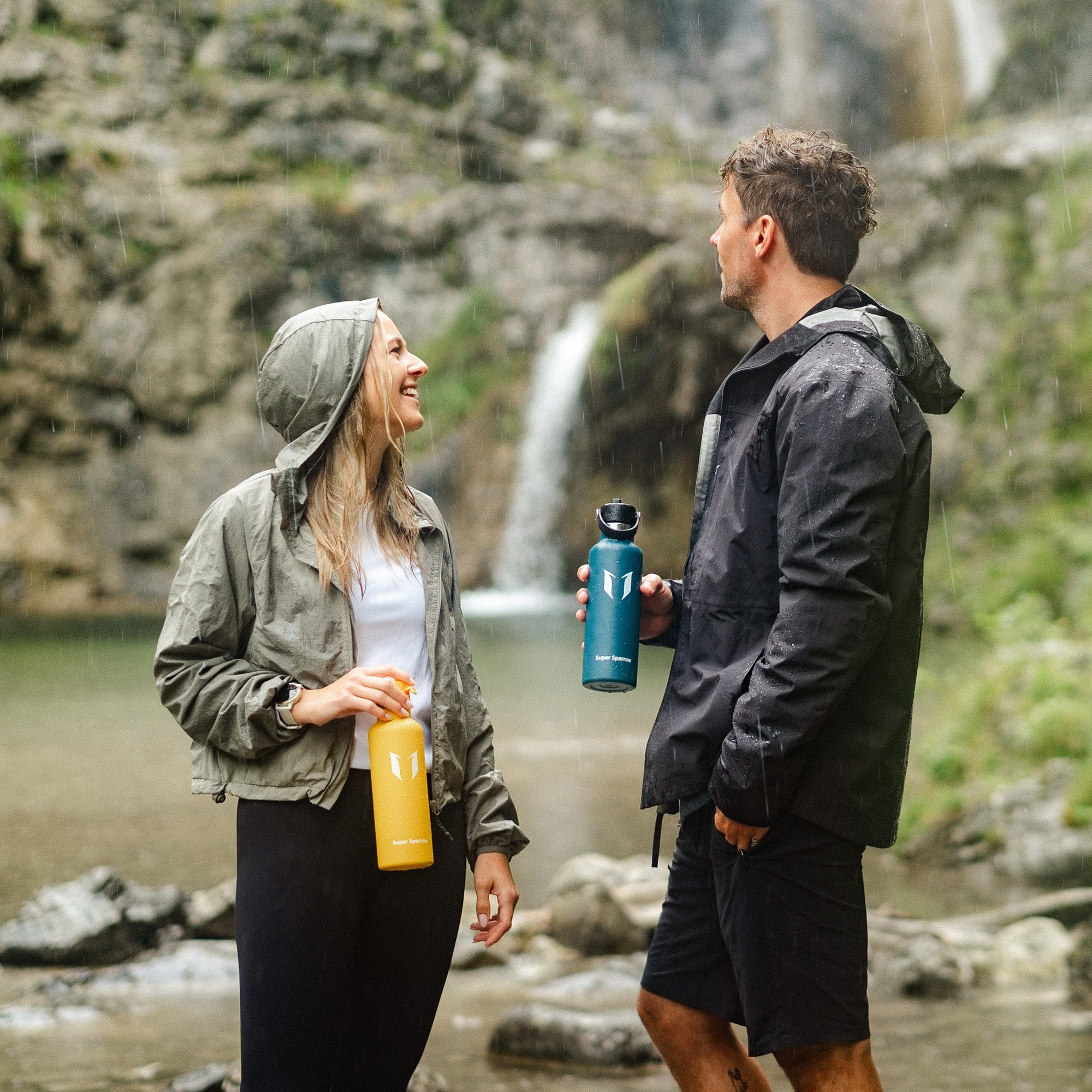 Super Sparrow Trinkflasche Edelstahl - Ultraleicht Thermobecher - 750ml - Standardmund Stroh-Deckel - BPA-Frei Thermoskanne, Thermosflasche für Sport, Travel, Schule, Outdoor 7