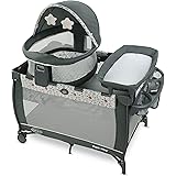 Graco Pack 'n Play Travel Dome LX Playard | Includes Portable Bassinet, Full-Size Infant Bassinet, and Diaper Changer, Annie