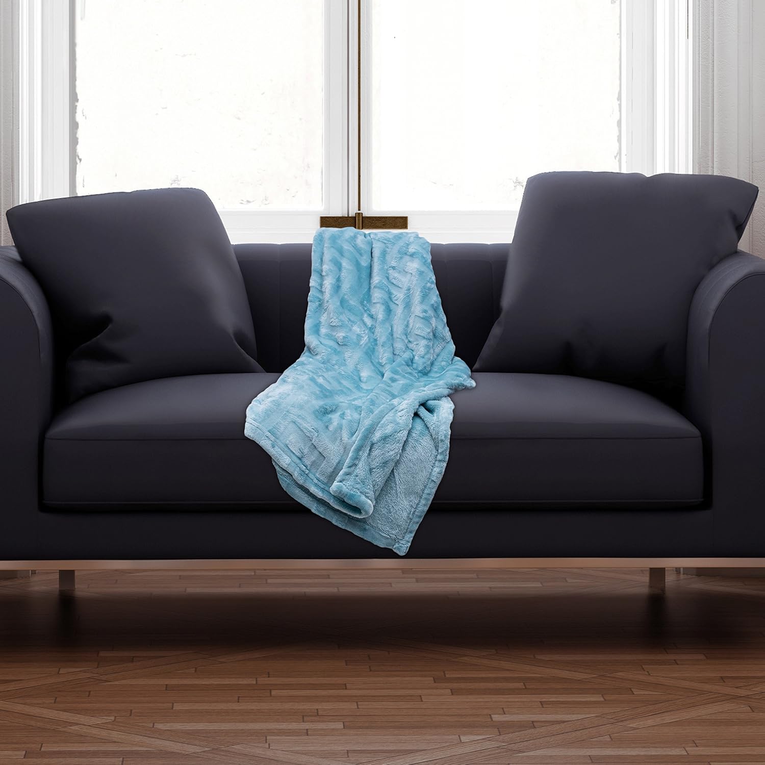Elle Decor Embossed Silk Soft Throw Blanket Amazon De Kuche Haushalt