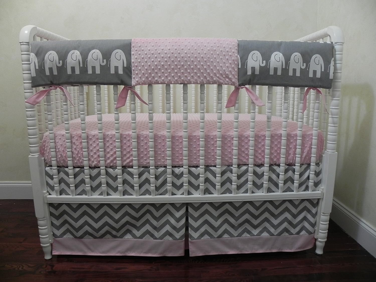 light pink baby bedding