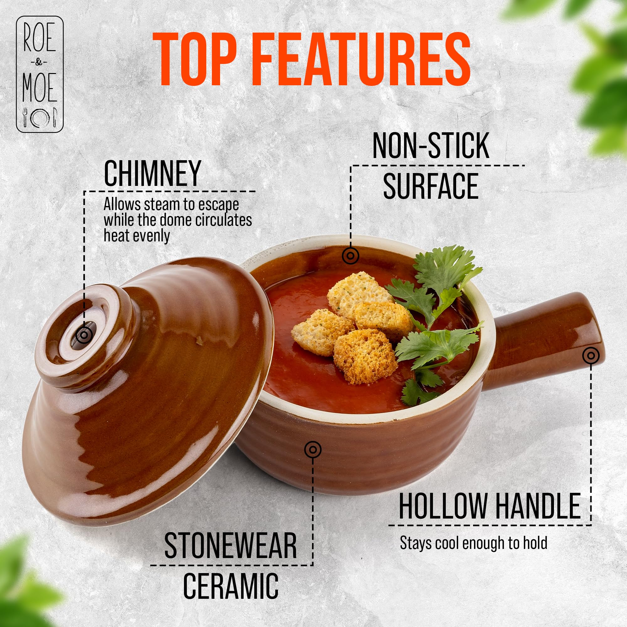 Egg Cooker - Non-Stick, Ceramic Microwave Egg Poacher with Dome Chimney Lid and Hollow Handle - Reimagine Breakfast with Picture-Perfect Eggs and Delicious Soups with Our Microwave Steamer