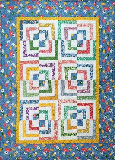 Amazon Com Half Log Cabin Quilt Pattern By Cut Loose Press And