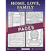Coloring Broadway - Anastasia Inspired Coloring Pages (Set of 4) “Home, Love, Family” Collection, Broadway Musical Merchandise, Ideal Gift for a Broadway Theater Lover