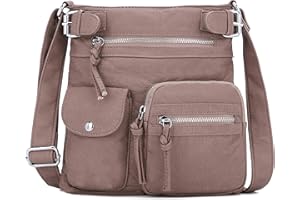 Angelkiss Small Crossbody Cell Phone Purse for Women Mini Messenger Shoulder Pouch Handbag Wallet with Lots Pockets