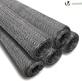 VOUNOT Chicken Wire Mesh Roll PVC Coated 13 mm Grey 1m x 25m Hexagonal view 7