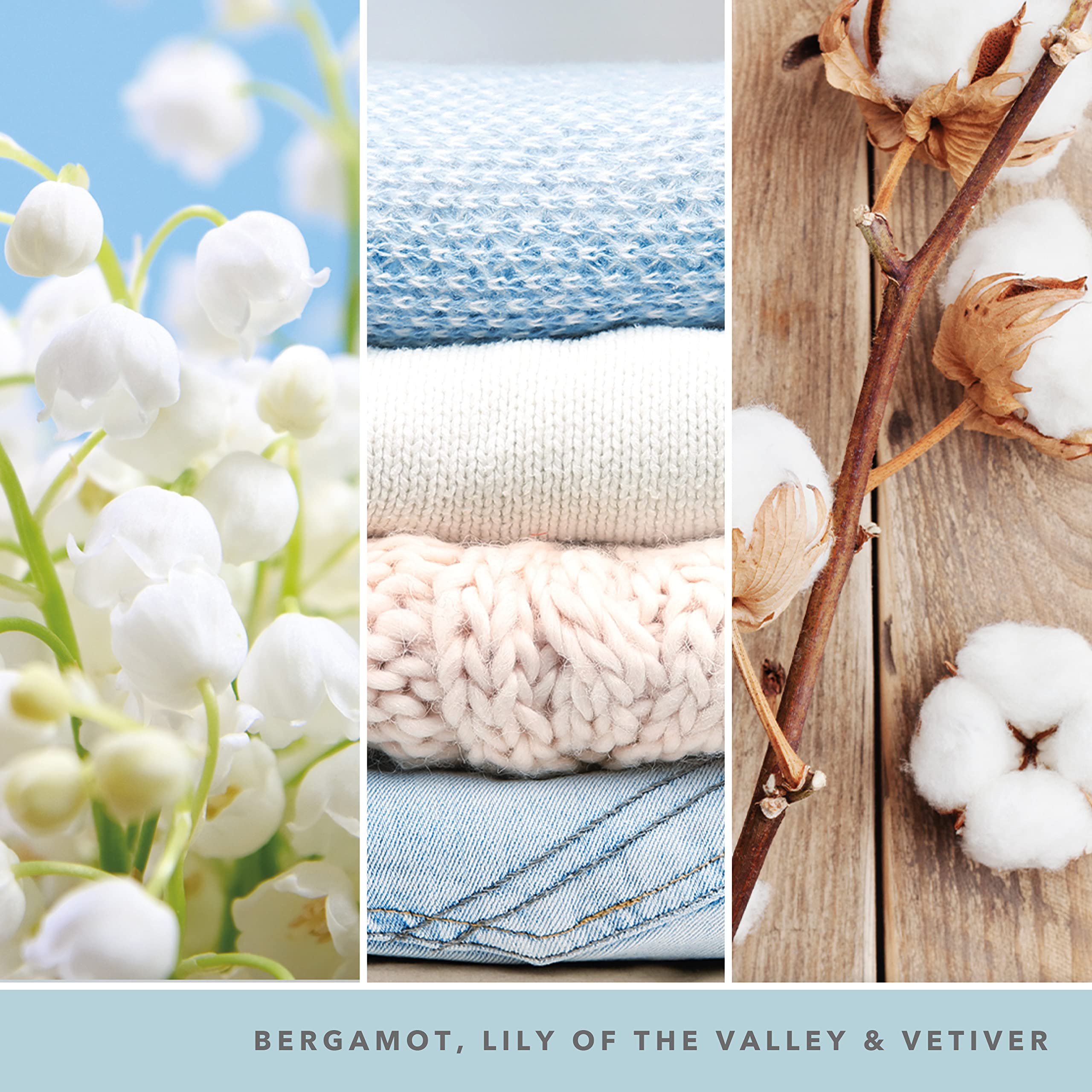 Yankee Candle Large Jar Scented Candle, Clean Cotton, Up to 150 Hours Burn Time