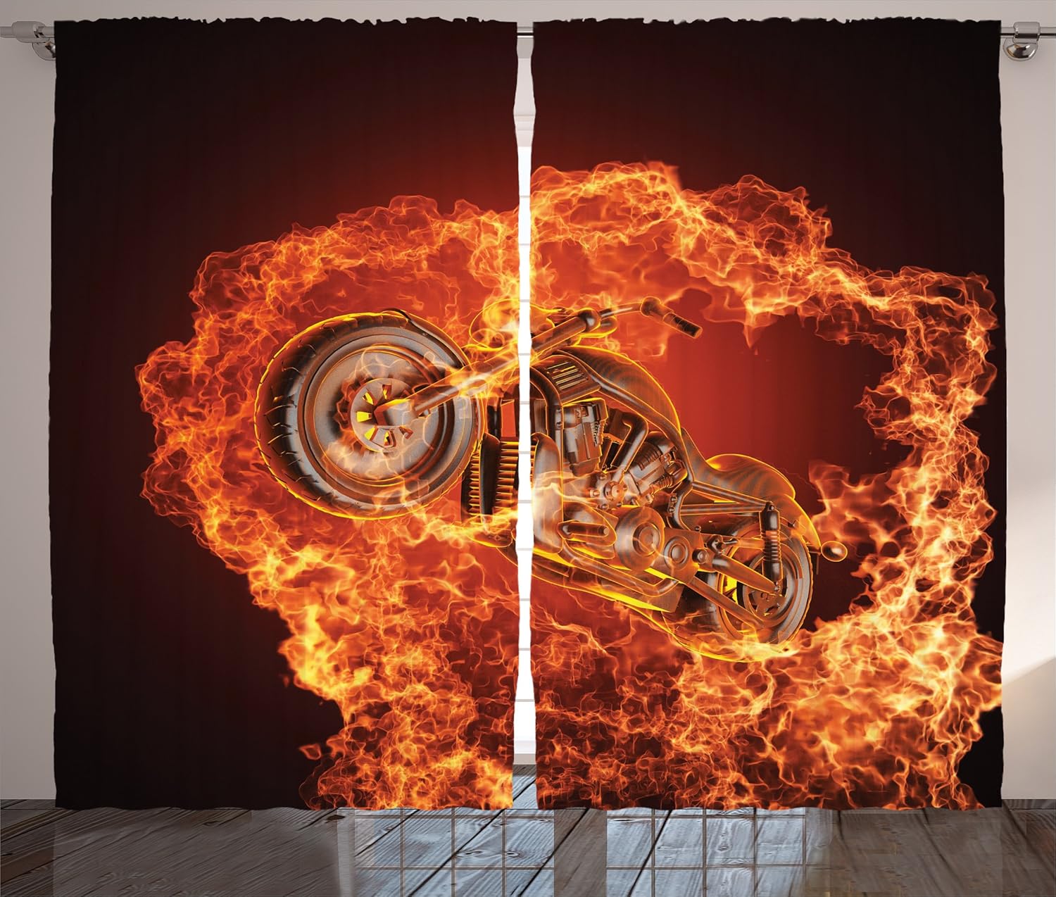 Best harley davidson living room drapes