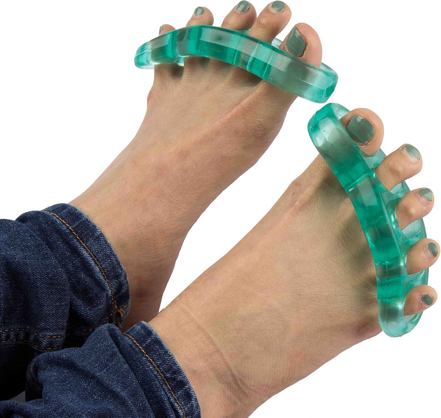 Bodytec Wellbeing Yoga Toe stretchers/spreaders (Green) - Image 3