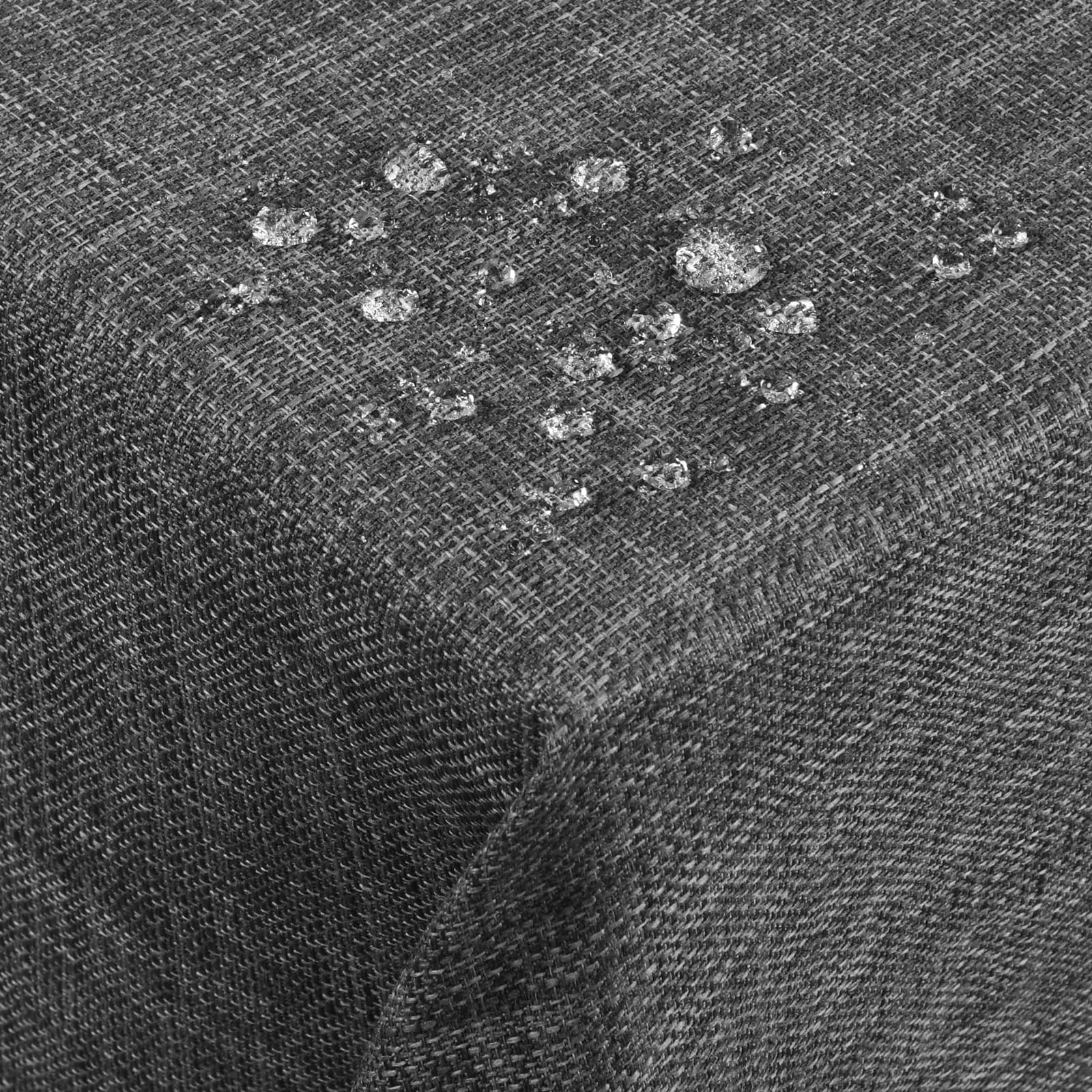 AUAUY Wipe Clean Table Cloth, 140x100cm Rectangular Washable Faux Linen Tablecloth, Waterproof Oil-proof and Wrinkle Resistant Table Cover for Kitchen Dining Party, Holiday Celebrations, Dark Grey