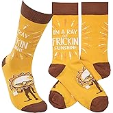 Primitives by Kathy Socks - A Ray of Sunshine Socks, One Size, Unisex, LOL Collection